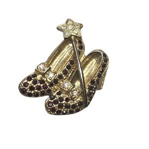 Vintage Ruby Slippers Wizard of Oz pin